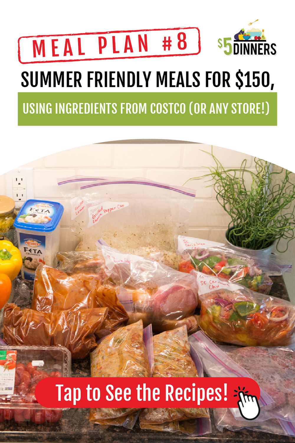 Summer Friendly Freezer Meals Plan