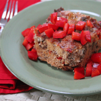 Slow Cooker Egg Casserole with Sausage and Red Pepper | 5DollarDinners.com