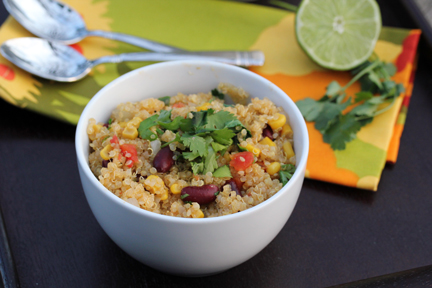 Spicy Quinoa with Kidney Beans, Corn and Lime | 5DollarDinners.com