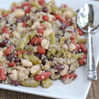 Four Bean Salad with Quinoa | 5DollarDinners.com