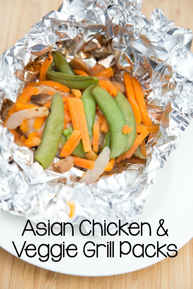 Asian Chicken & Vegetable Foil Grill Packs Recipe | 5DollarDinners.com