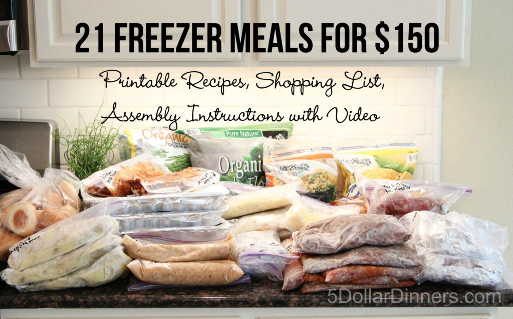 Freezer Meals Plan 5