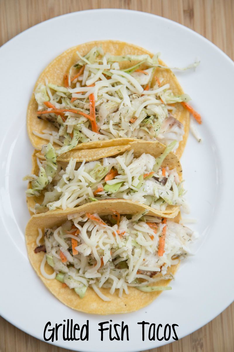 Grilled Fish Tacos with Slaw Recipe