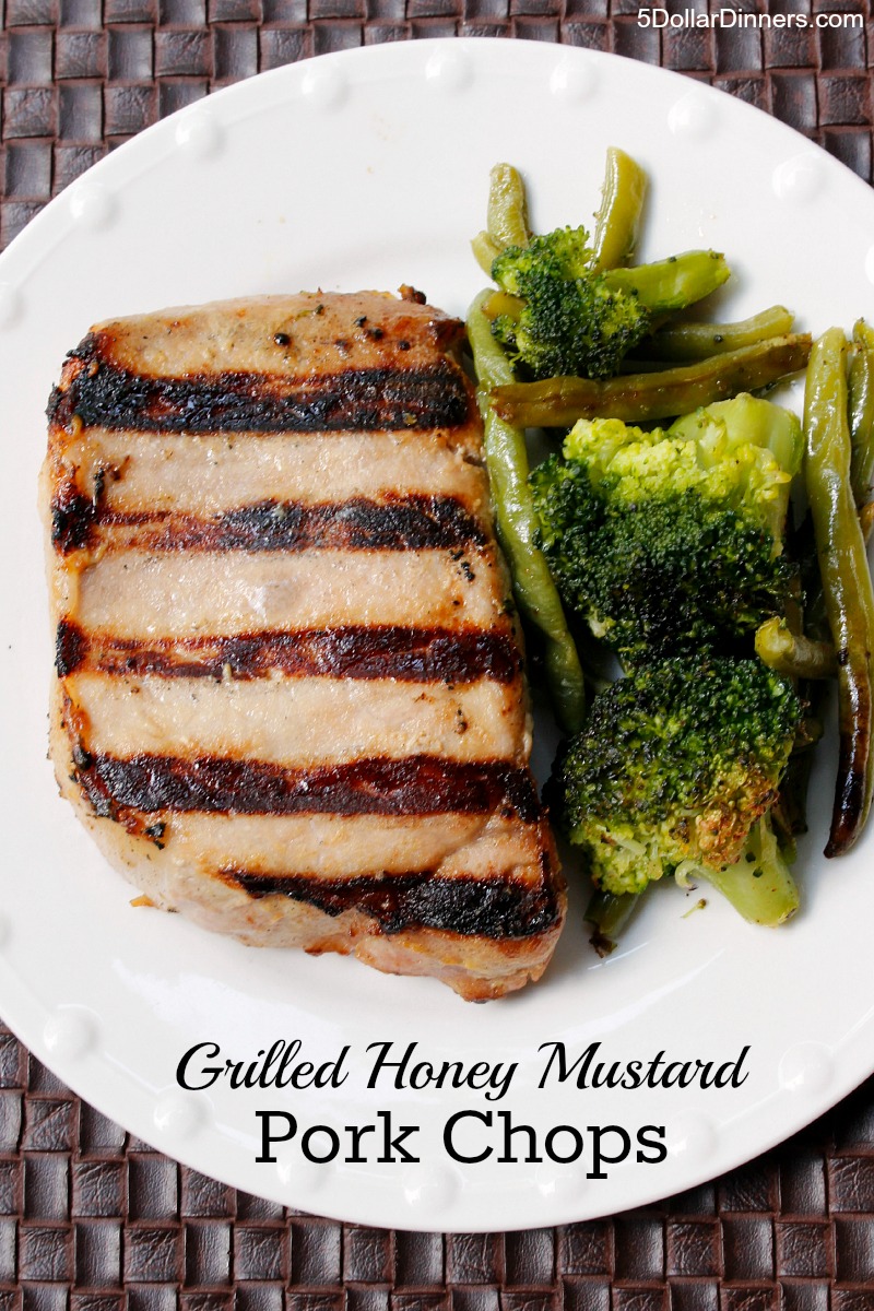 Grilled Honey Mustard Pork Chops from 5DollarDinners.com