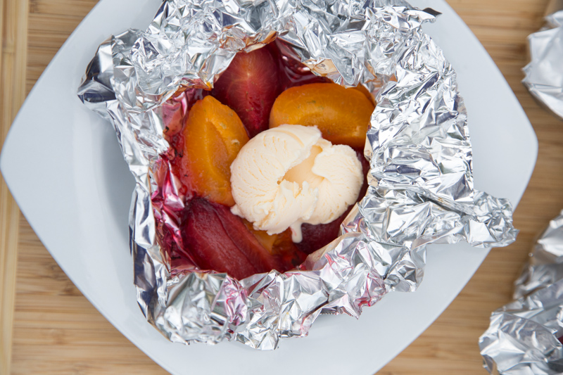 Grilled Plums & Apricots
