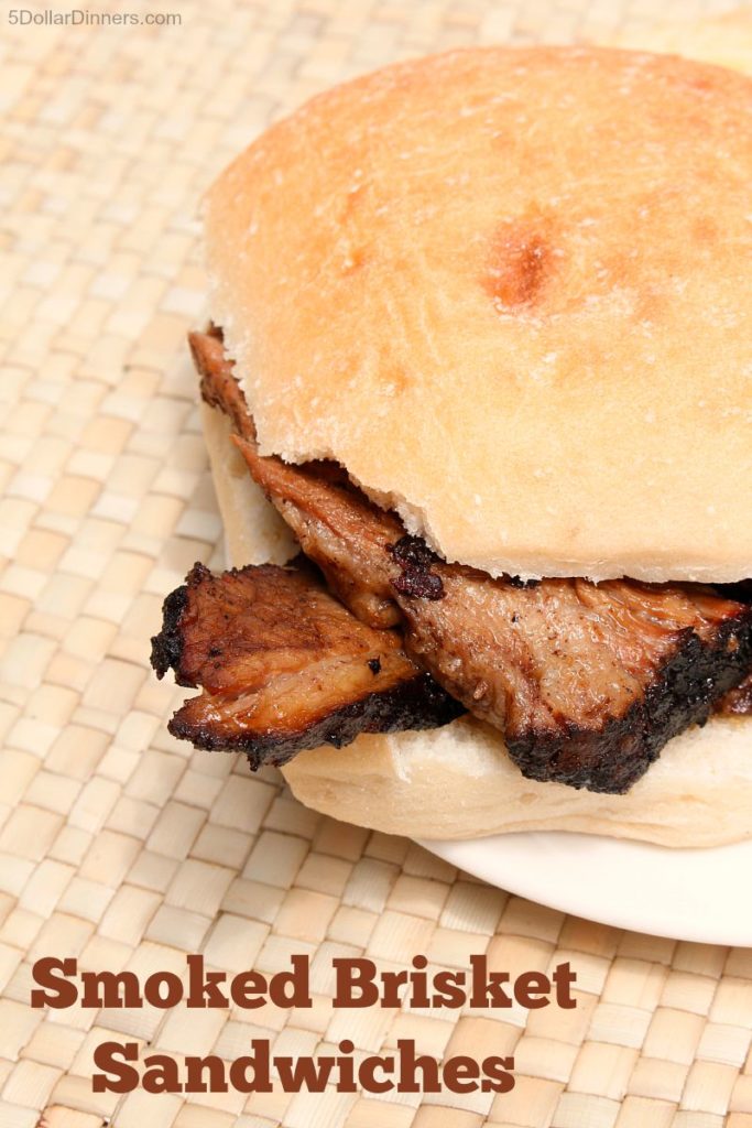 Smoked Brisket Sandwiches ~ NEW 31 Days of Grilling Recipe
