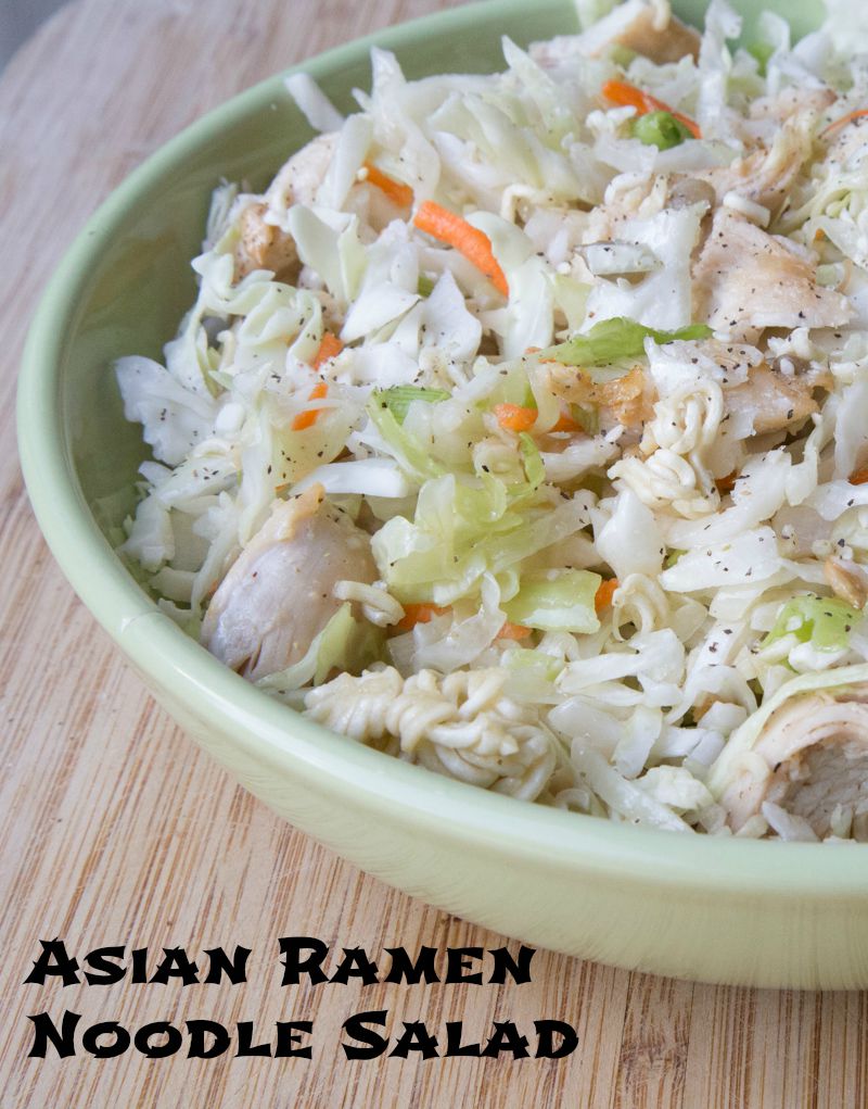 Asian Ramen Noodle Salad on 5DollarDinners.com