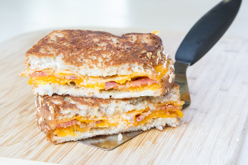 Bacon Honey Mustared Grilled Cheese