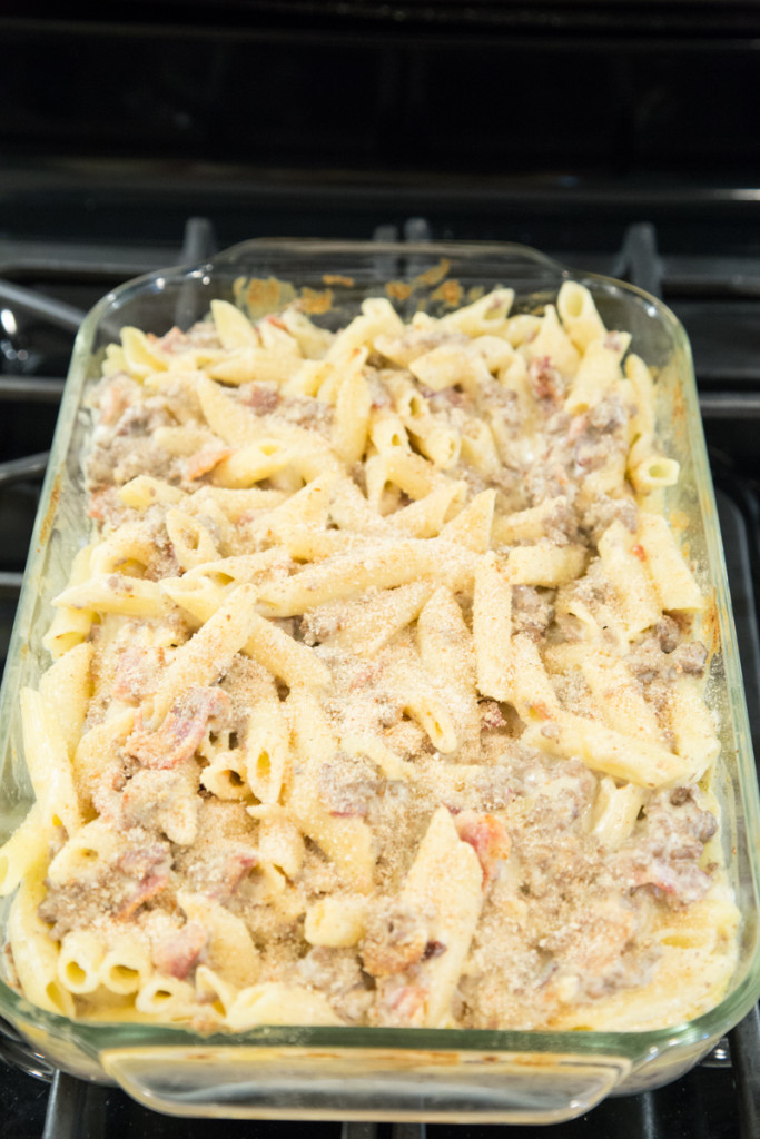 Macaroni & Cheese with Beef and Bacon Recipe