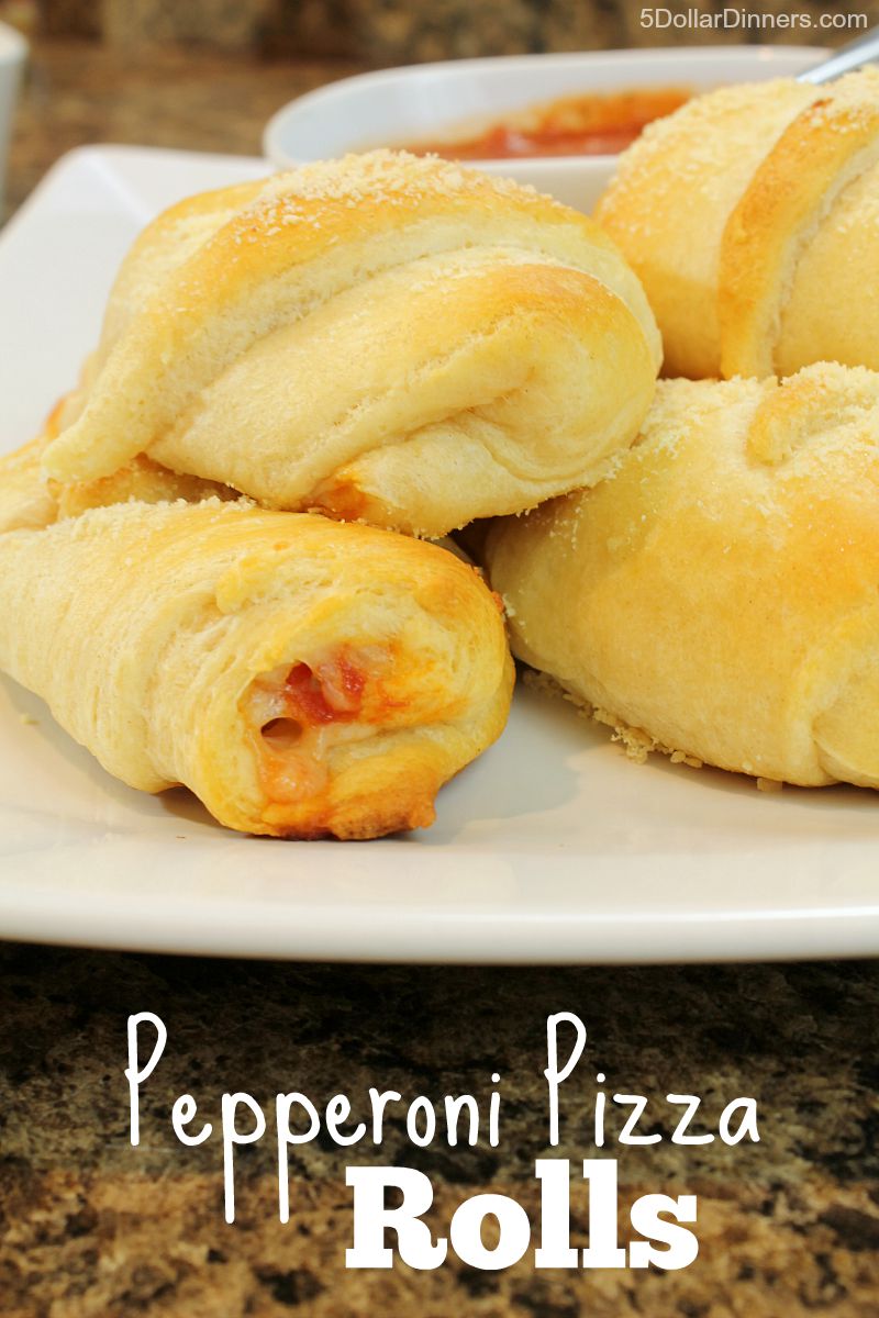 Pepperoni Pizza Rolls from 5DollarDinners.com