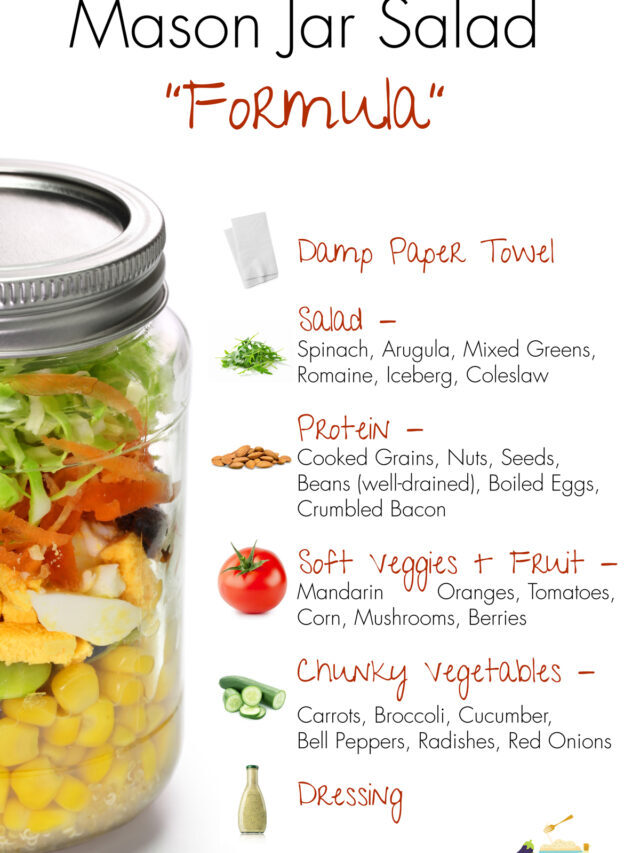 How to Make a Week of Mason Jar Salads