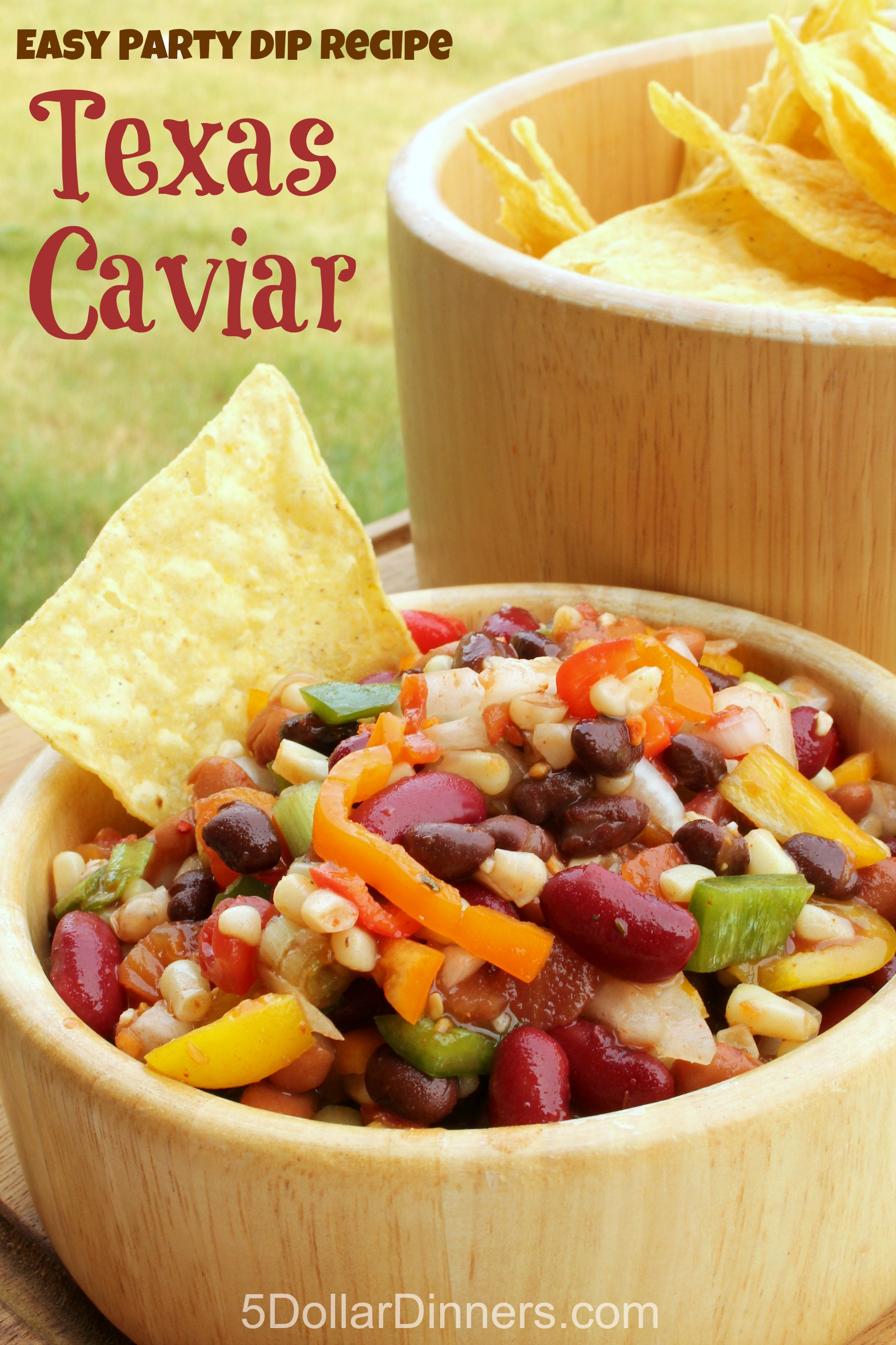 Easy Party Dip Recipe for Texas Caviar from 5DollarDinners.com