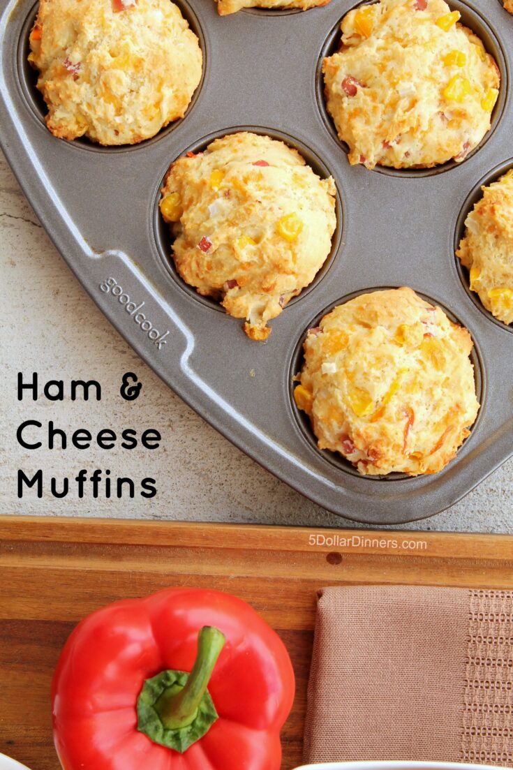 FreezerFriendly Ham and Cheese Muffins 5 Dinners