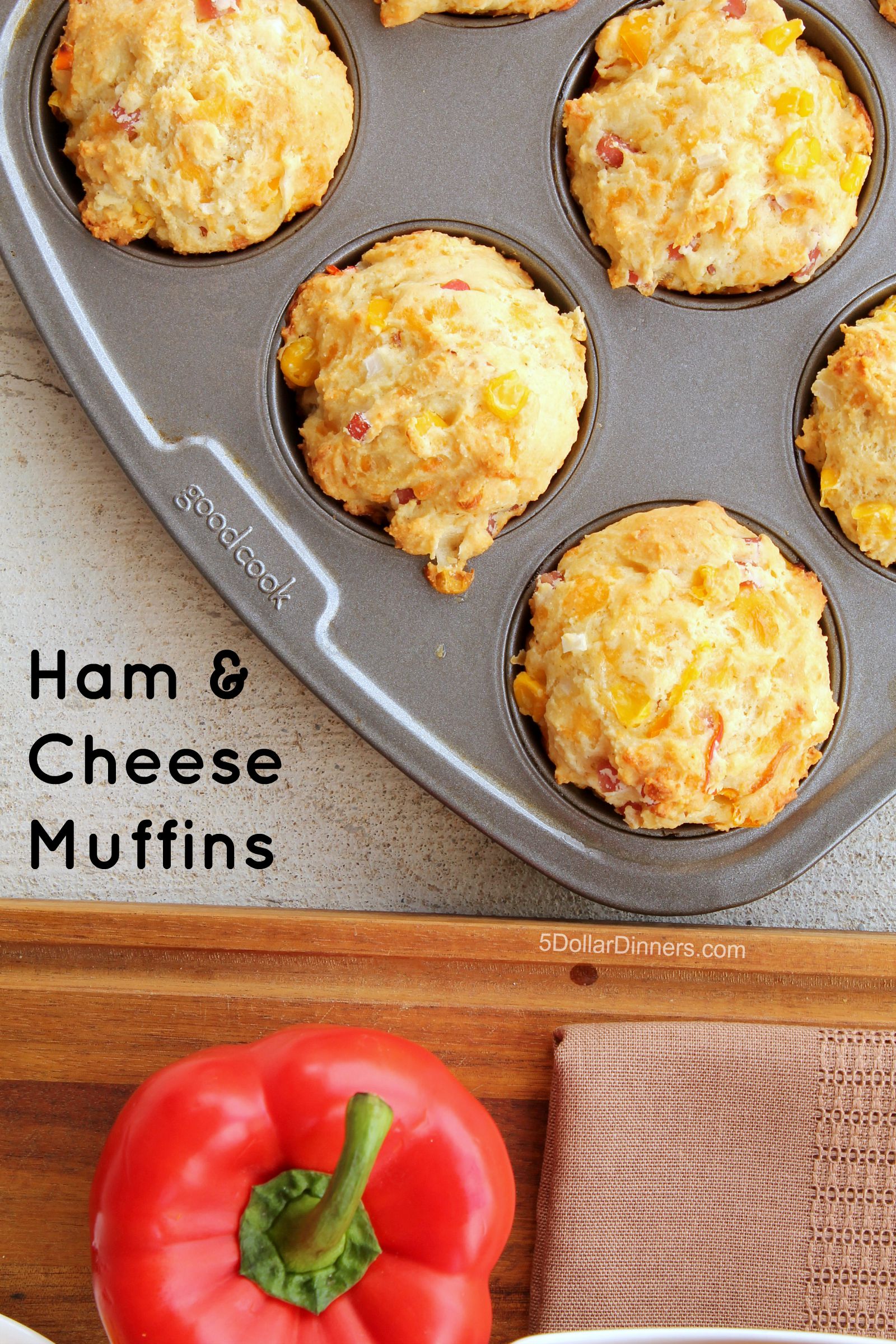 Ham and Cheese Muffins with Smithfield Anytime Favorites Diced Ham Recipe