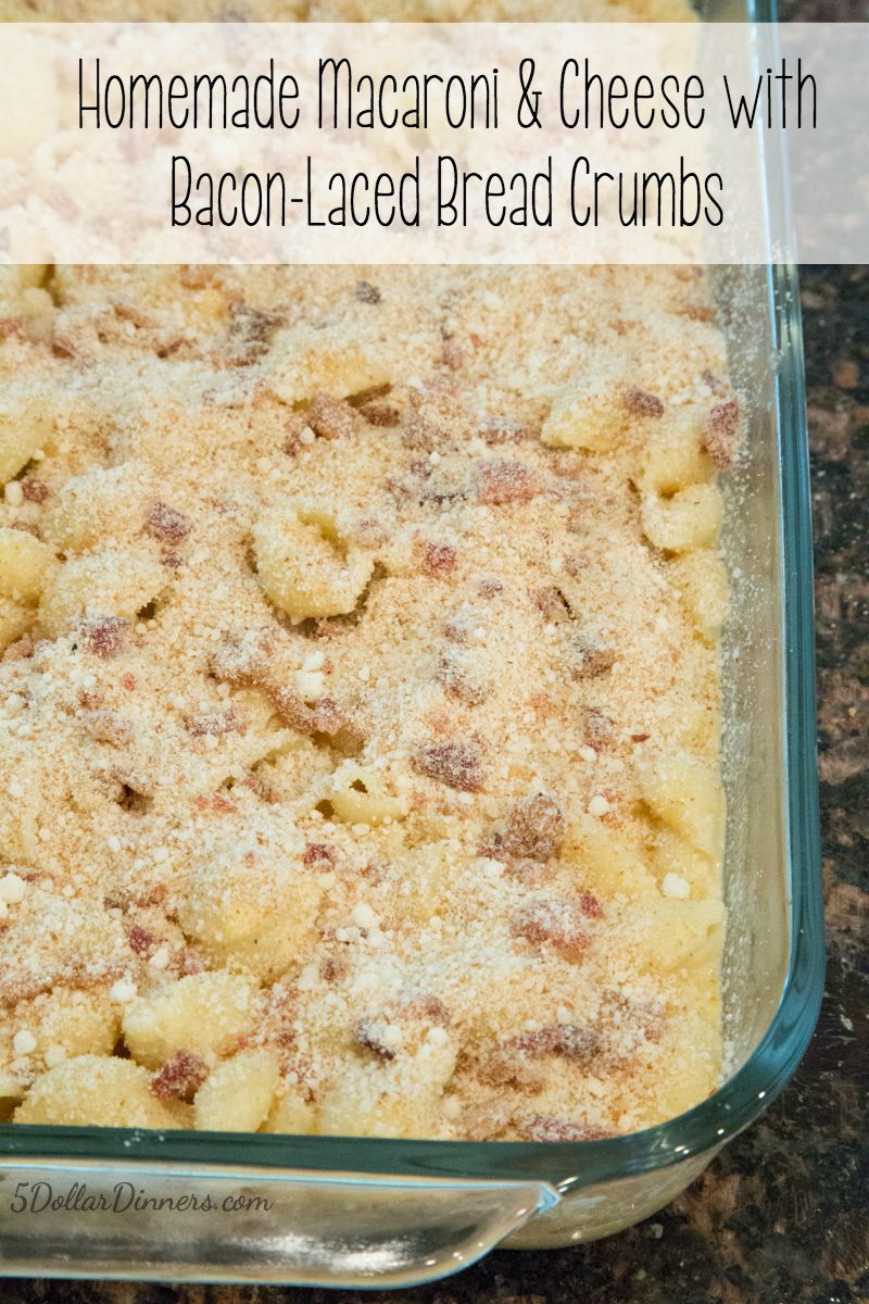 Homemade Macaroni and Cheese with Bacon-Bread Crumbs 2