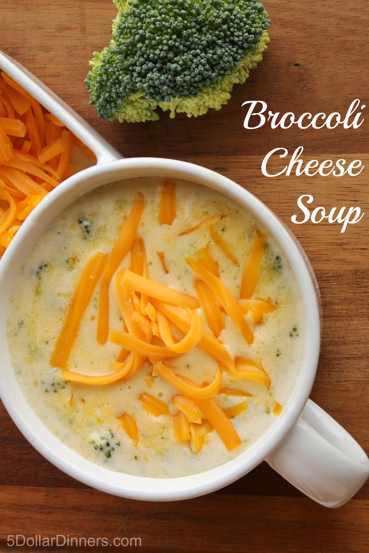 Broccoli Cheese Soup from 5DollarDinners.com