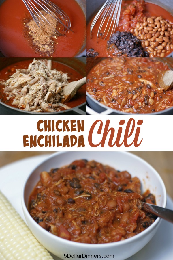 Chicken Enchilada Chili from 5DollarDinners.com