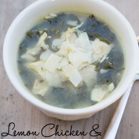 lemon chicken and kale soup