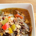 Negra Modelo Black Bean and Beef Soup from 5DollarDinners.com