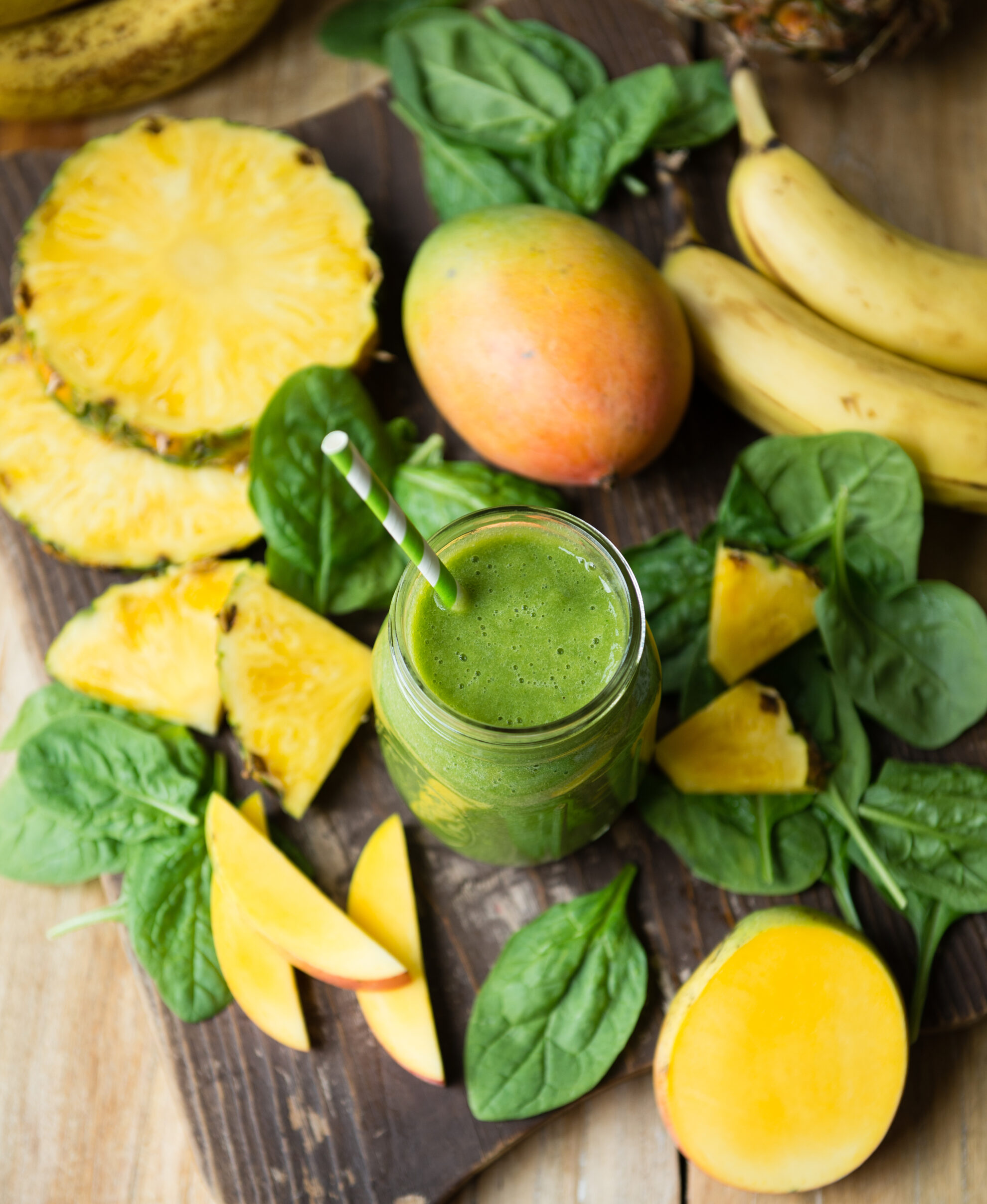 Banana Mango Spinach Smoothie