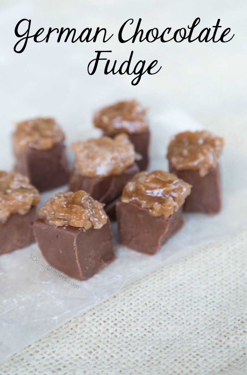 German Chocolate Fudge Recipe on 5DollarDinners.com