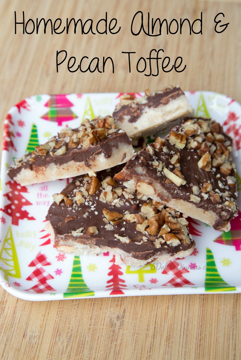 Homemade Almond & Pecan Toffee Recipe on 5DollarDinners.com