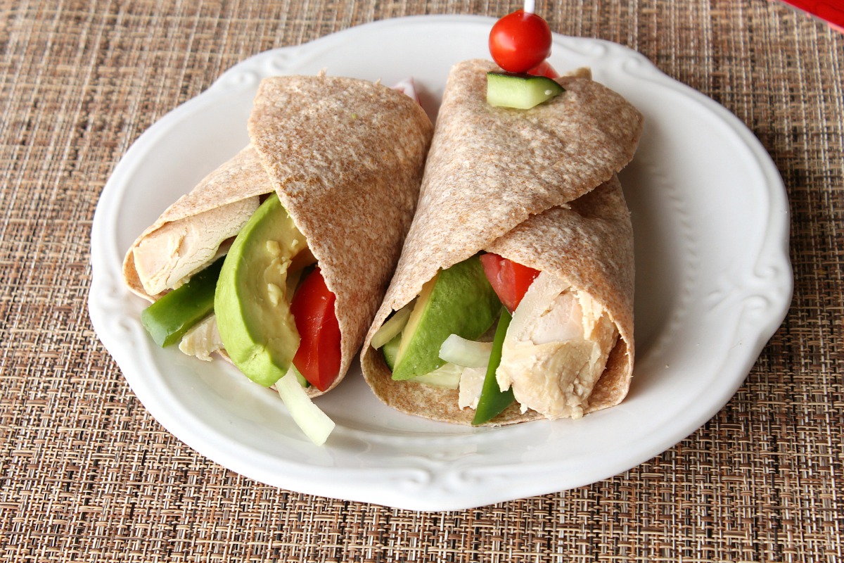 Chicken Veggie Wraps