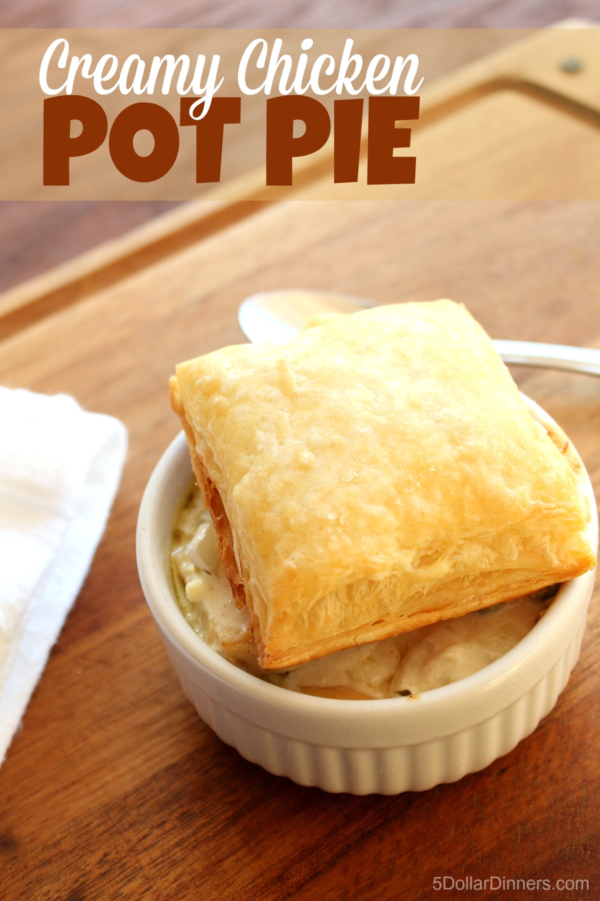 Creamy Chicken Pot Pie from 5DollarDinners.com