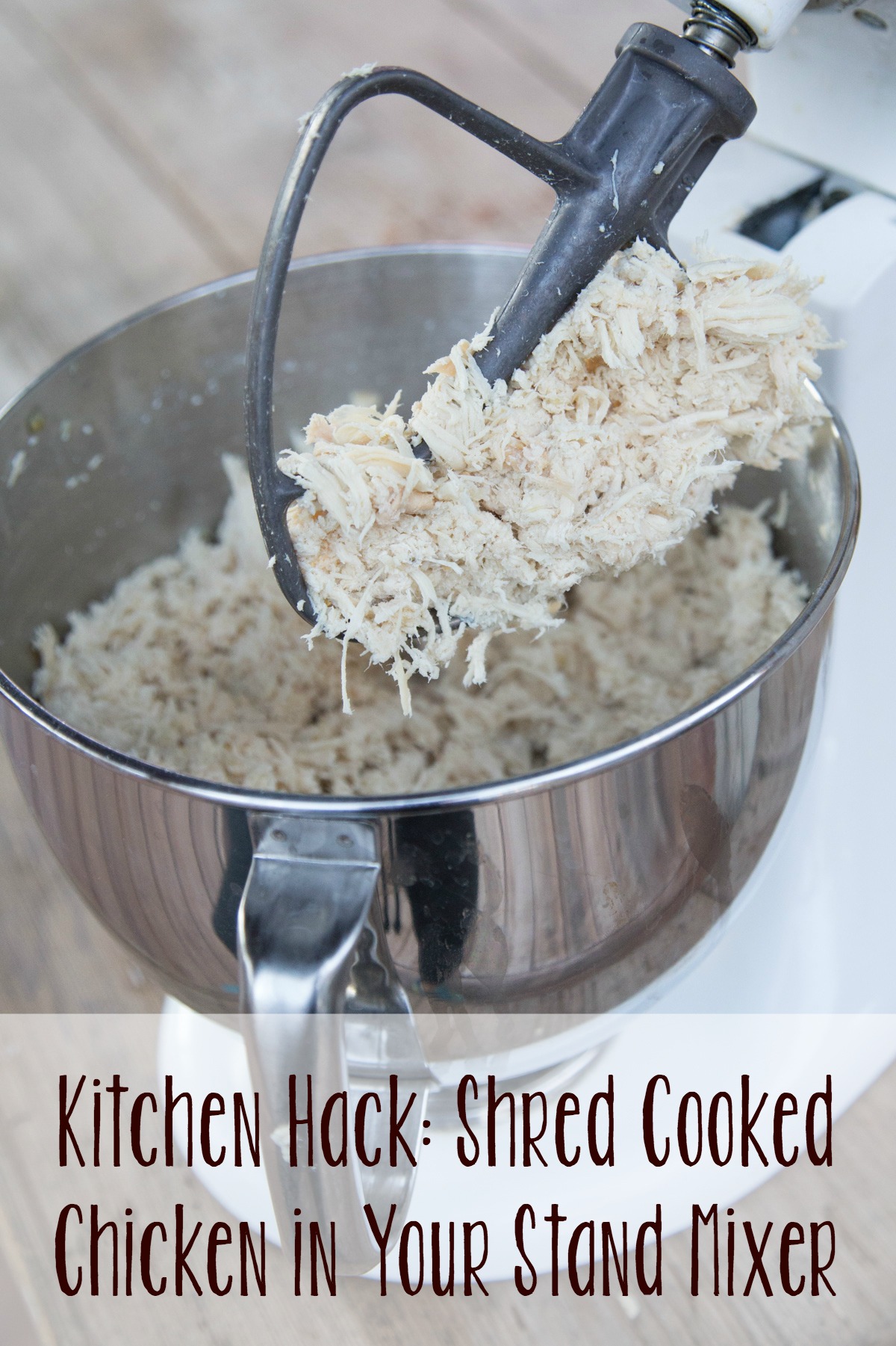 Shredded Chicken in Stand Mixer | 5DollarDinners.com