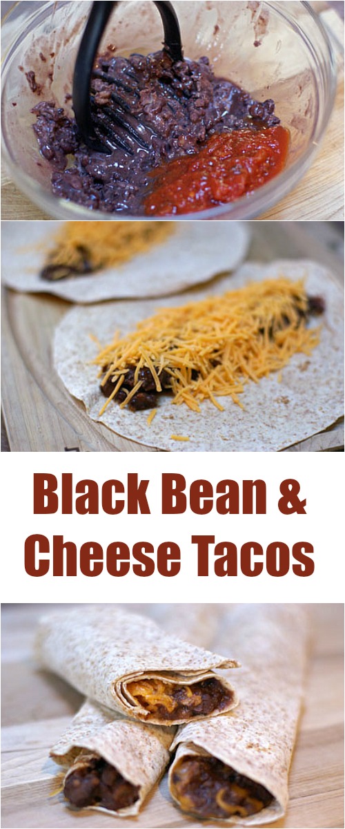 Black Bean and Cheese Tacos from 5DollarDinners.com