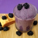 Blackberry Pound Cake Smoothie from 5DollarDinners.com