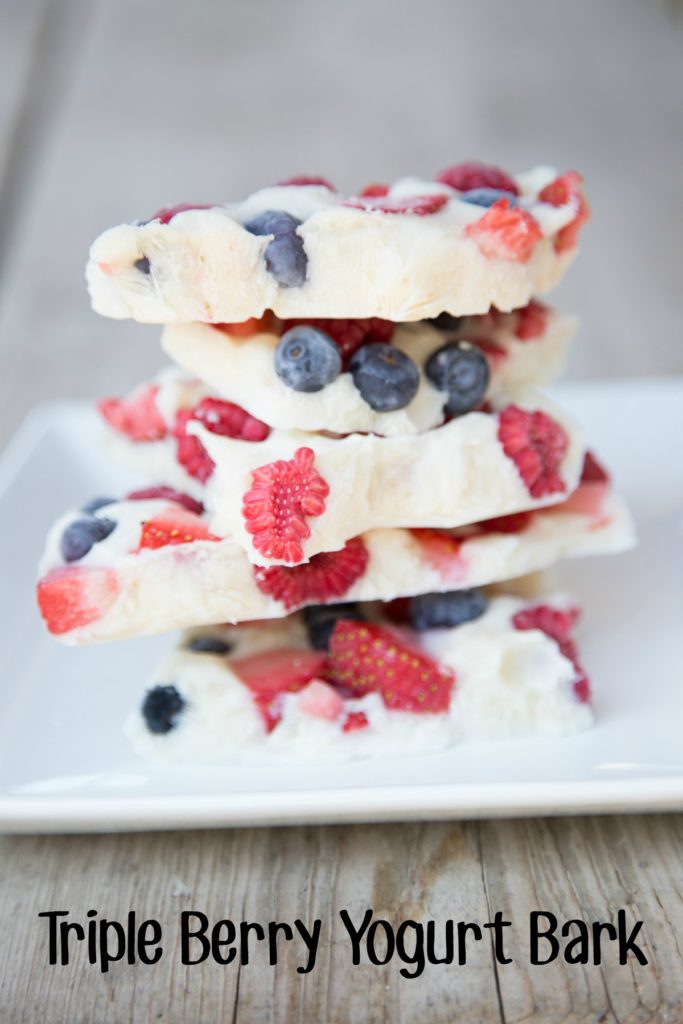 Tripe Berry Yogurt Bark on 5DollarDinners.com