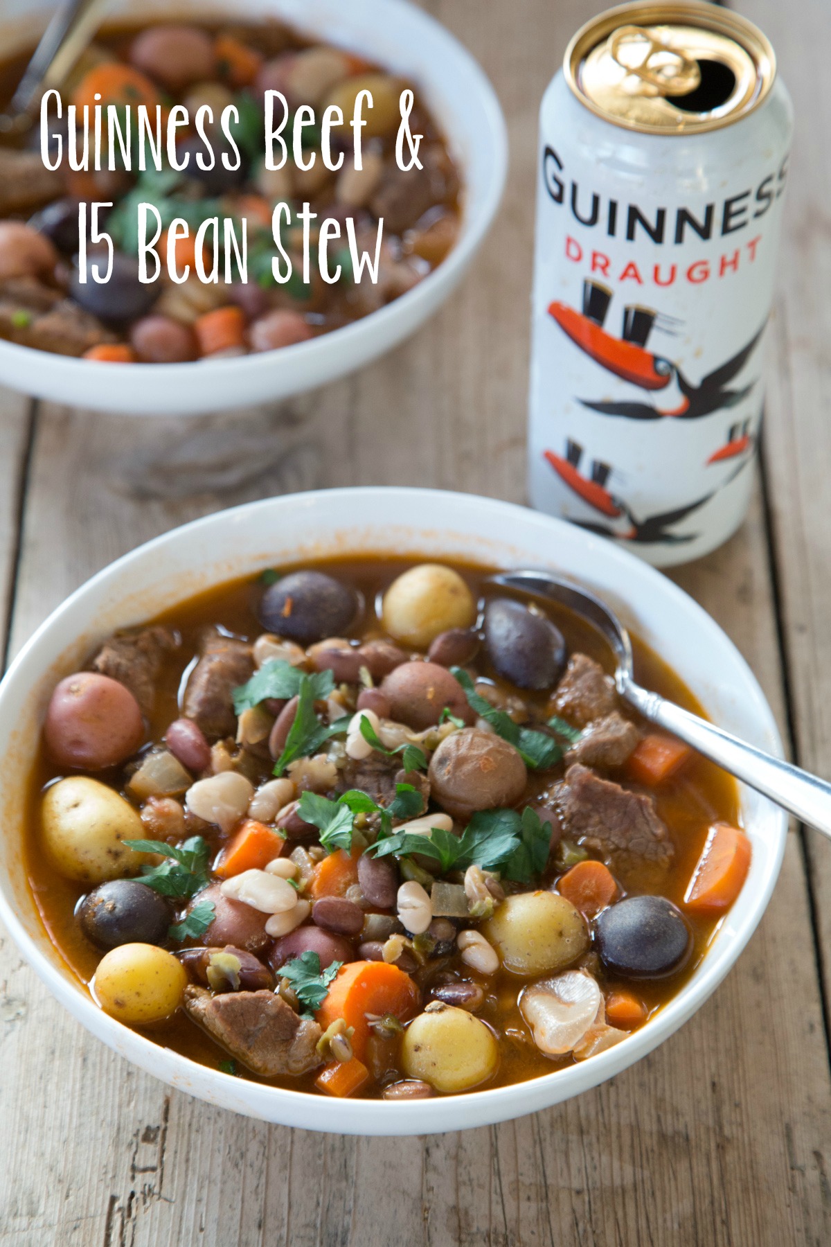 Guinness Beef & 15 Bean Stew on 5DollarDinners.com