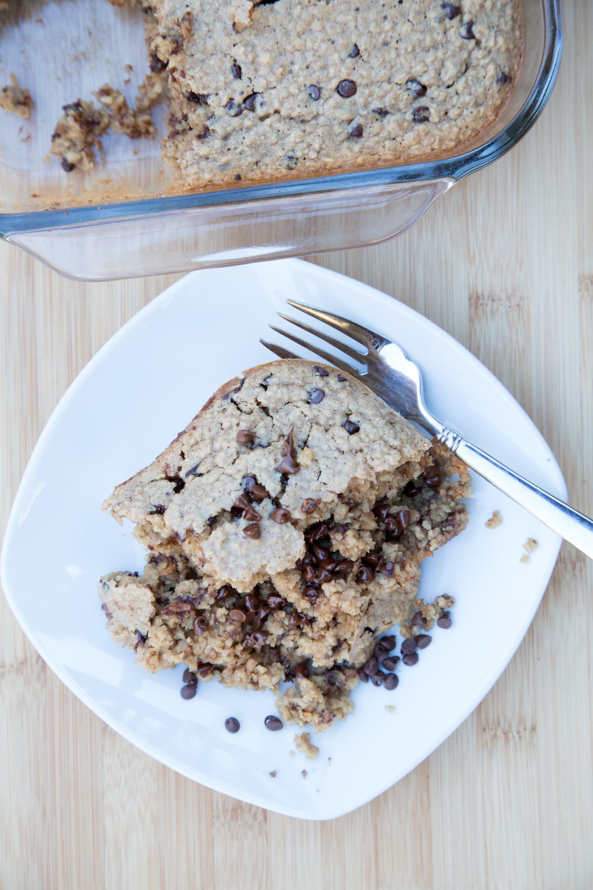 Peanut Butter Chocolate Chip Baked Oatmeal-3