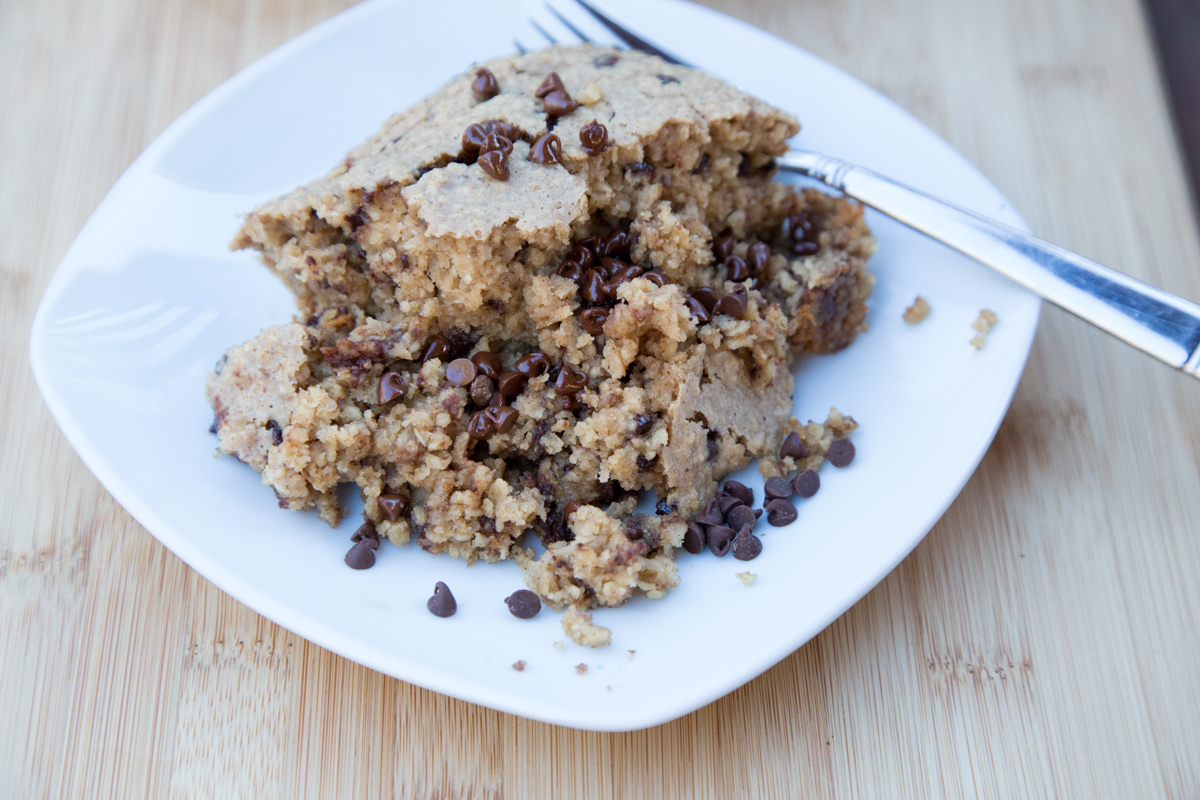 Peanut Butter Chocolate Chip Baked Oatmeal