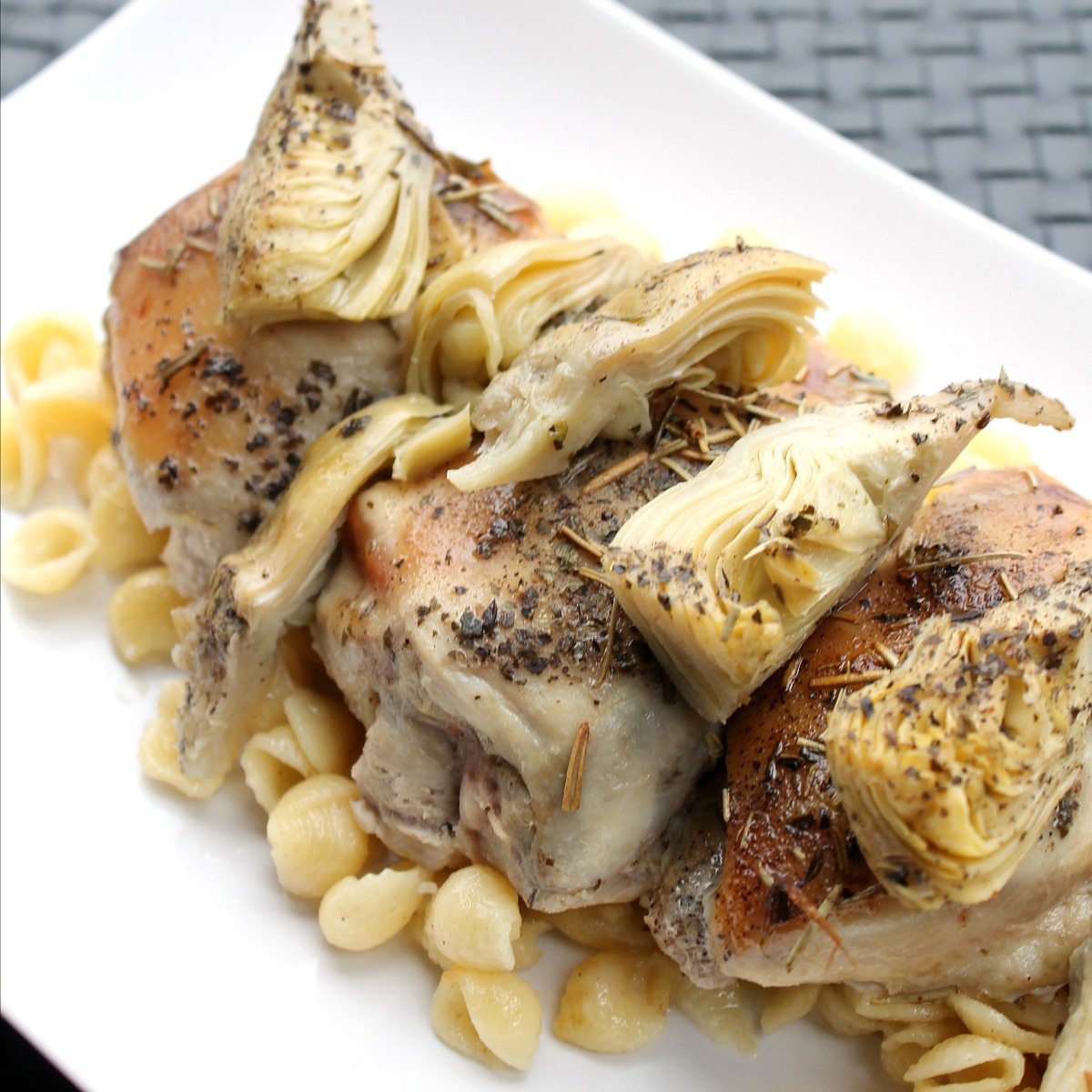 Rosemary Artichoke Chicken Thighs