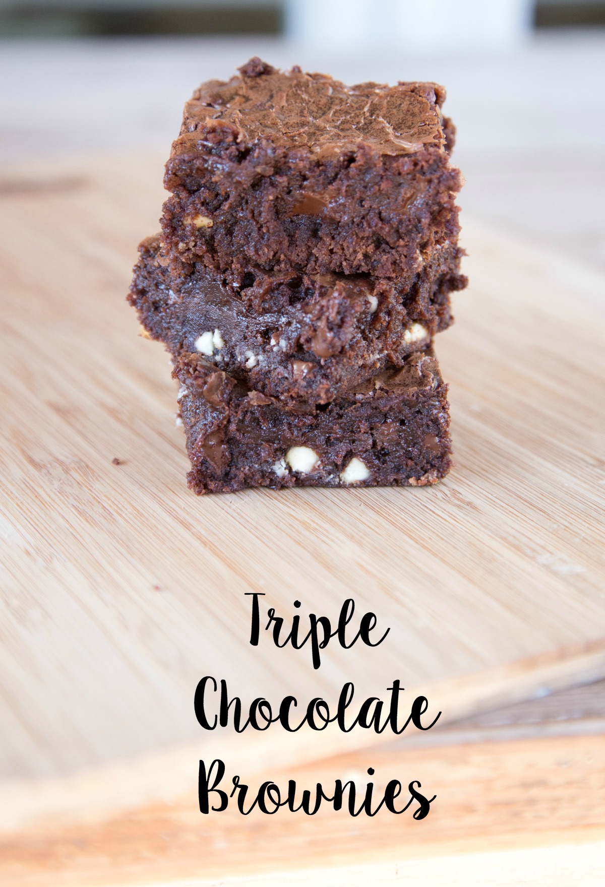 Triple Chocolate Chip Brownies on 5DollarDinners.com