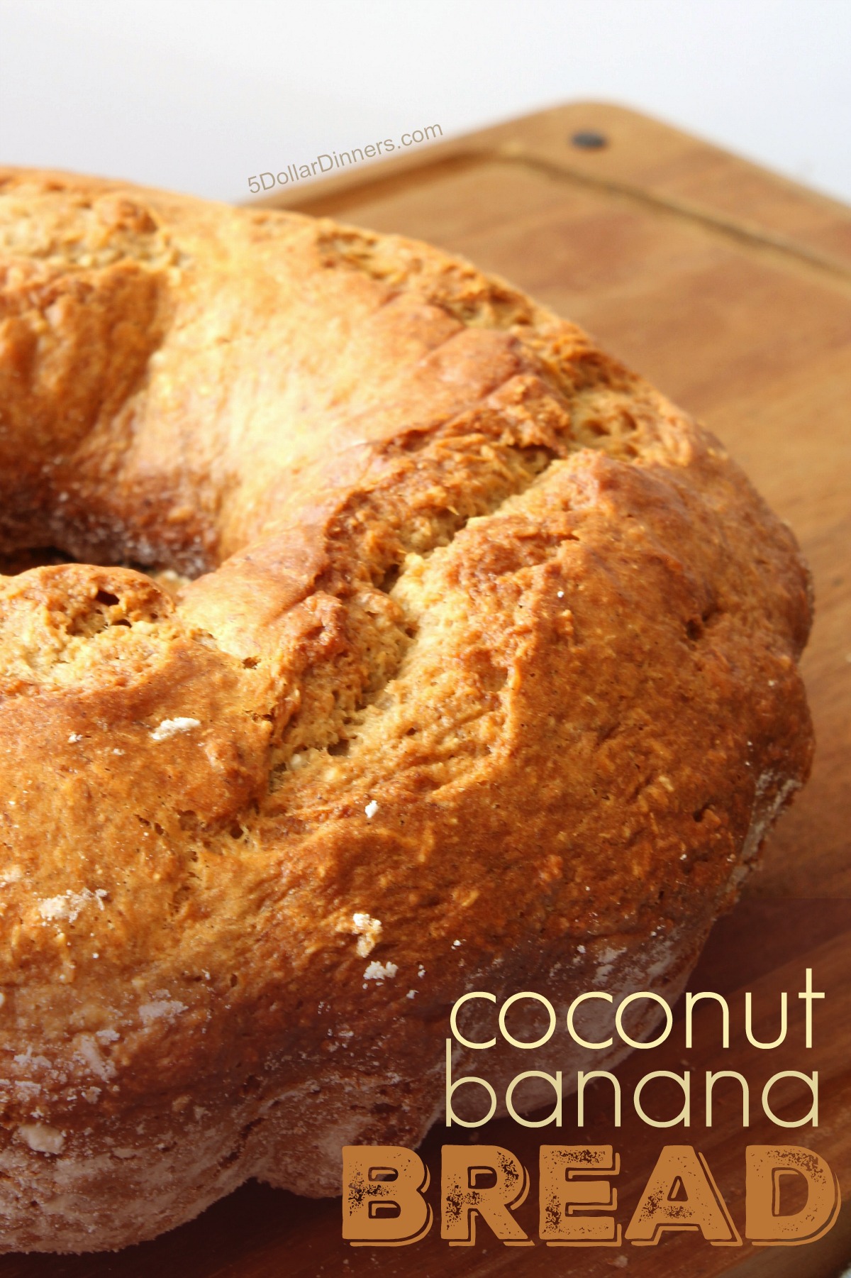 Coconut Banana Bread Recipe from 5DollarDinners.com