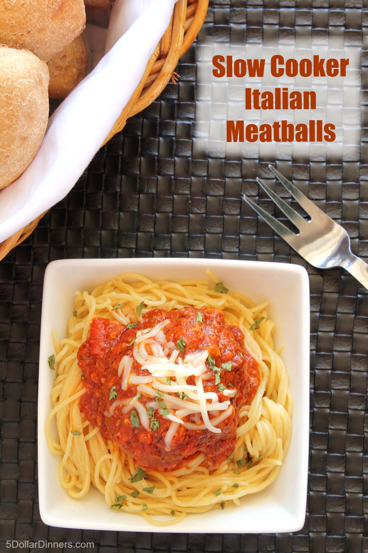 Slow Cooker Italian Meatballs from 5DollarDinners.com