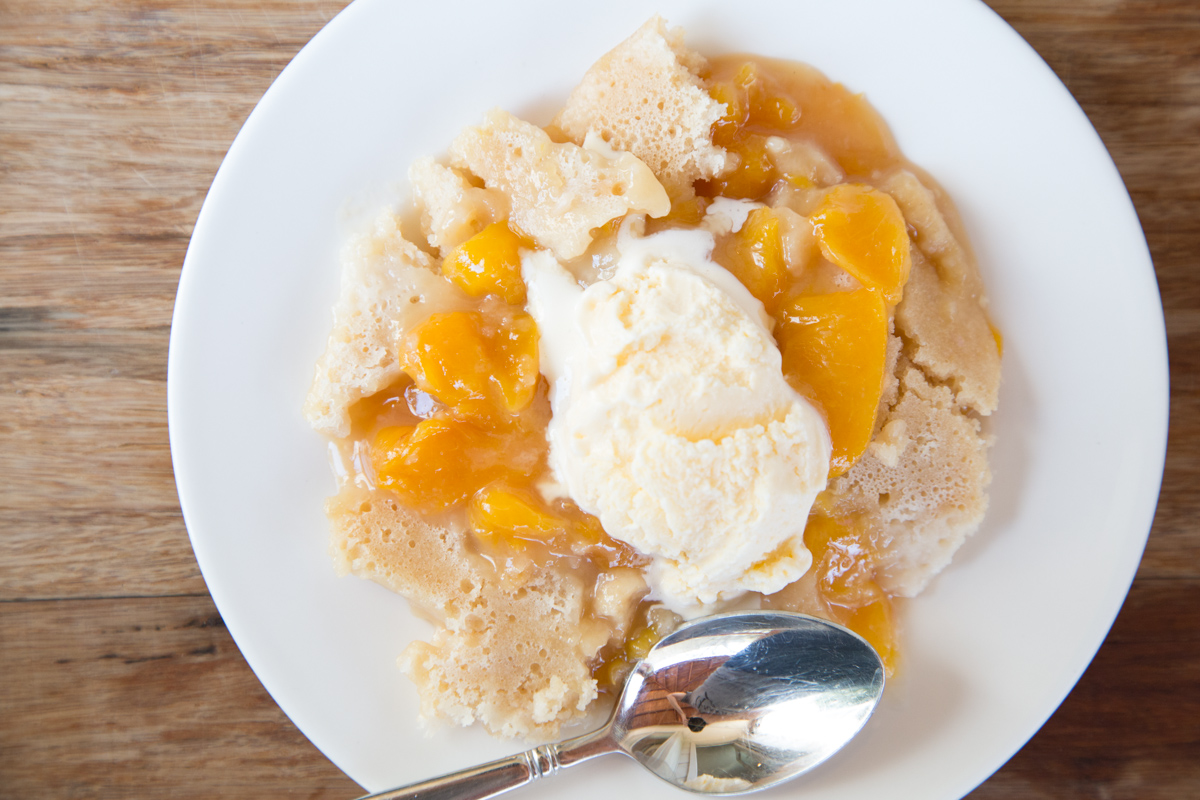 Slow Cooker Peach Cobbler-2