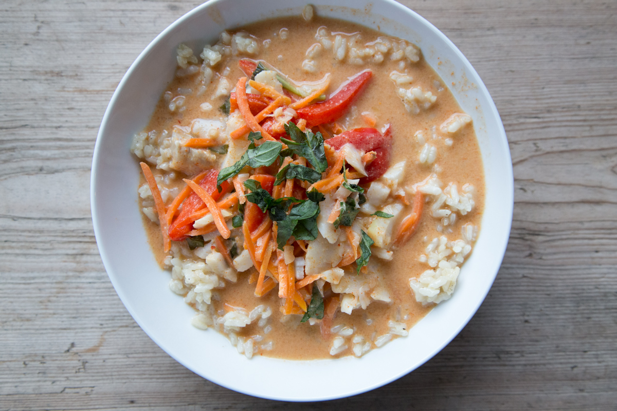 Slow Cooker Red Curry with Cod