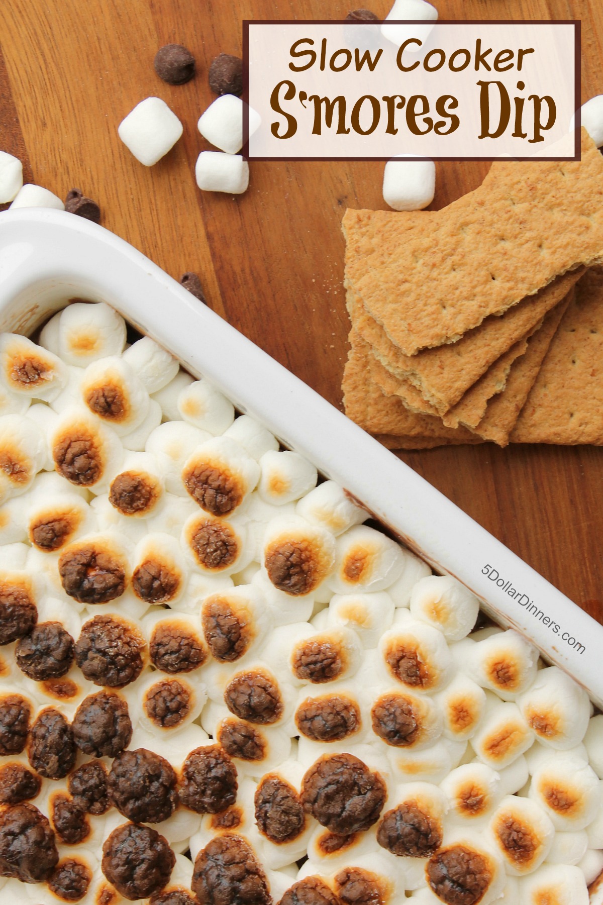 Slow Cooker S'mores Dip Recipe from 5DollarDinners.com