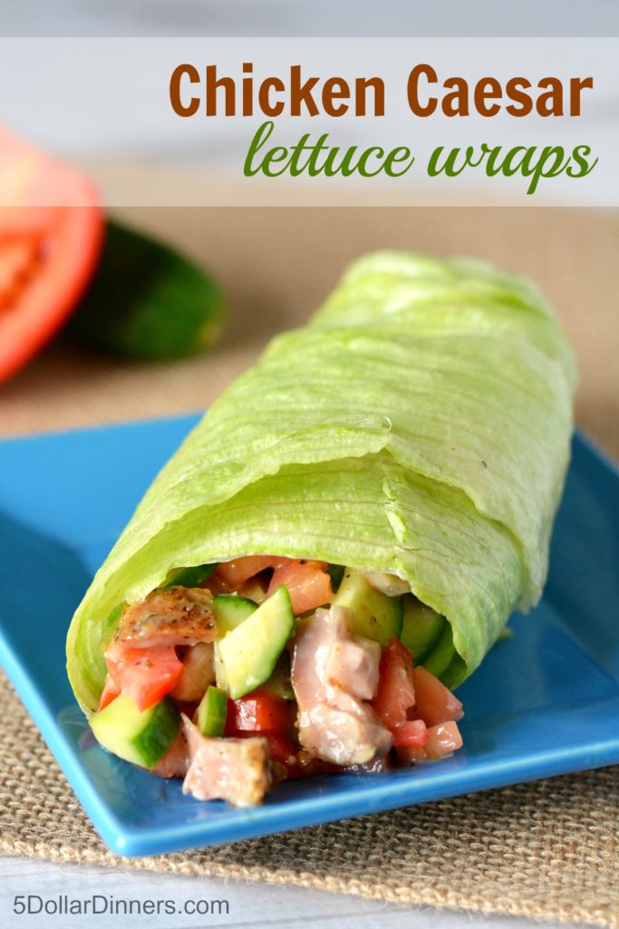 Chicken Caesar Lettuce Wraps 5 Dinners Recipes & Meal Plans