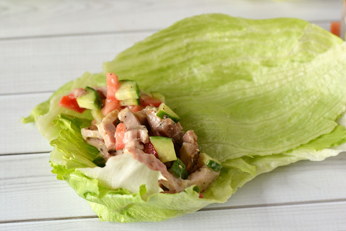 Chicken Caesar Lettuce Wraps from 5DollarDinners.com