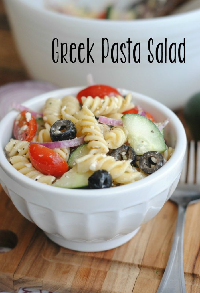 Greek Pasta Salad With Homemade Dressing 5 Dinners