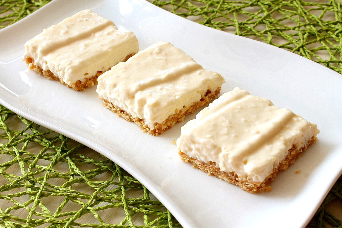 No Bake Coconut Key Lime Pie Squares Recipe from 5DollarDinners.com