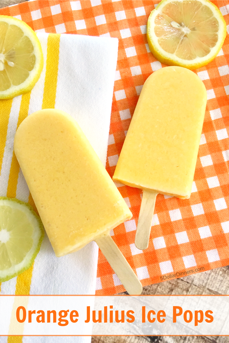 Orange Julius Ice Pops from 5DollarDinners.com