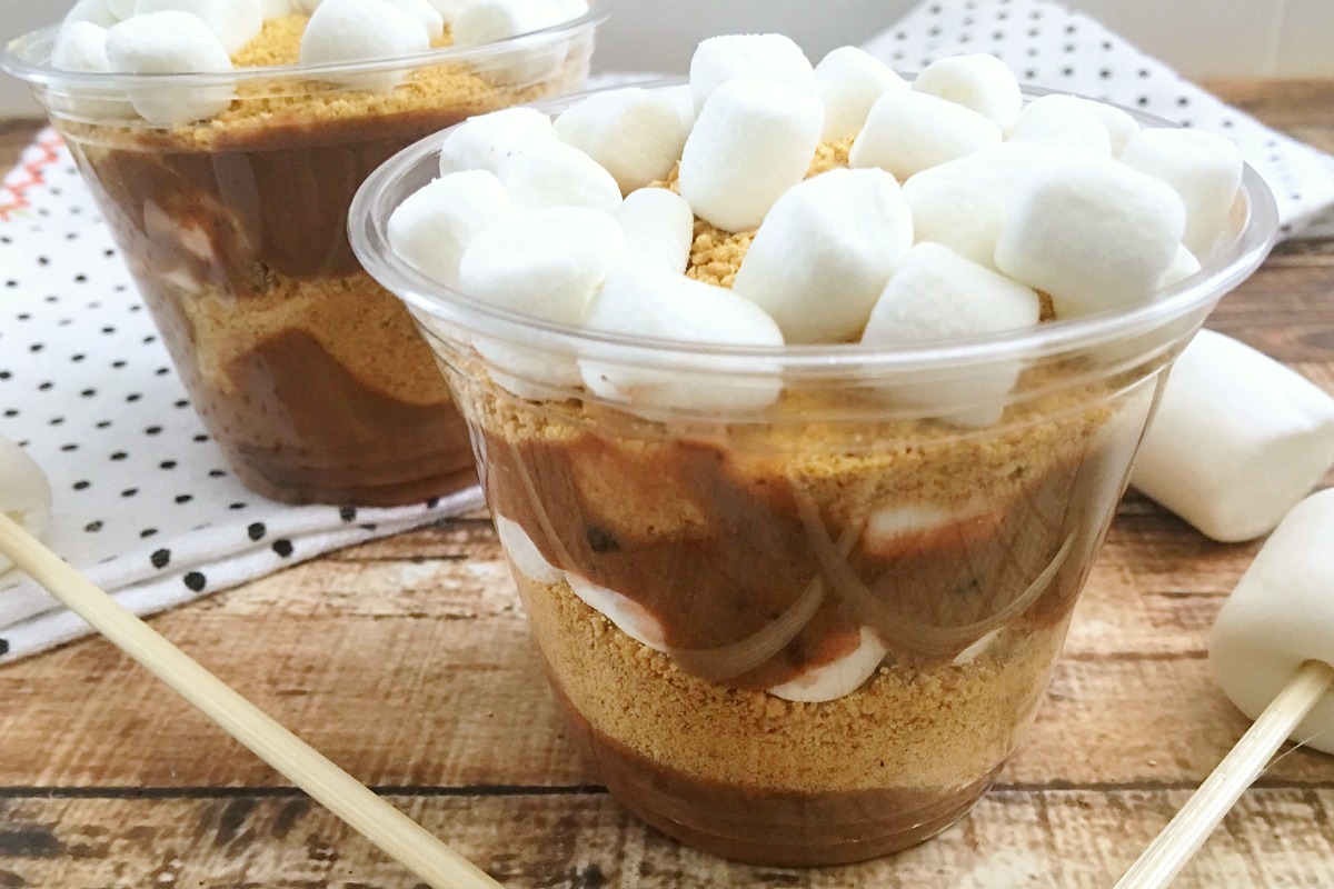 S'mores Pudding Cups Recipe from 5DollarDinners.com