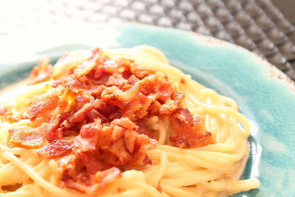 Bacon Alfredo Pasta 5 Dinners Budget Recipes, Meal Plans, Freezer Meals