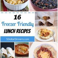 16 Freezer Friendly Lunch Recipes from 5DollarDinners.com